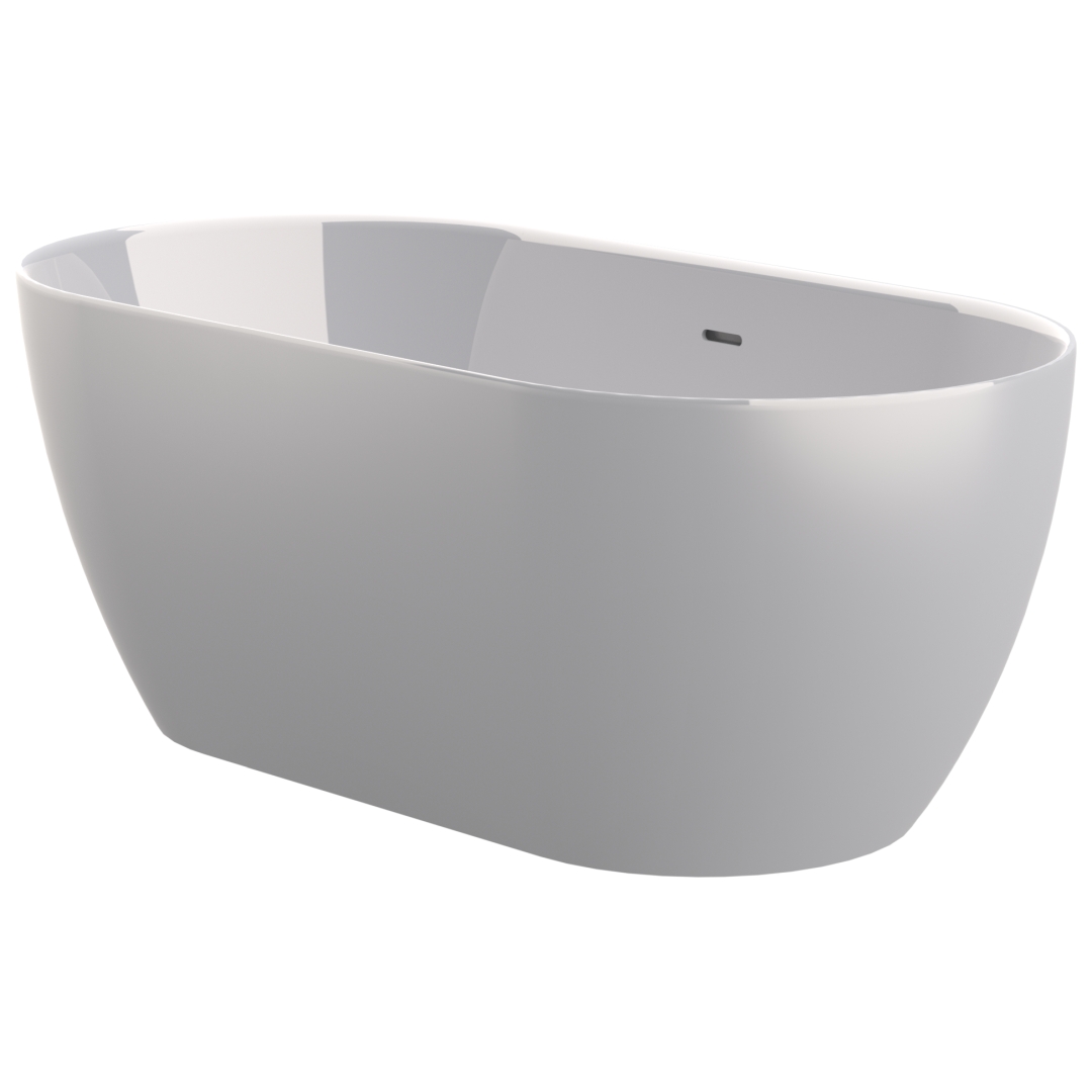 Zala One Piece Freestanding Bath With Waste and Mini P Trap