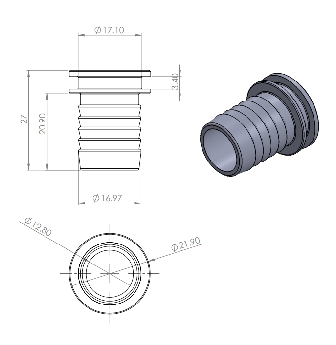 PLUMLINE MULTILAYER PIPE INSERT 22mm | Plumblink - Plumbing, Bathroom ...