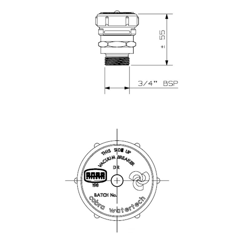 Cobra Valve Geyser Vacuum Breaker Brass Lixil Africa
