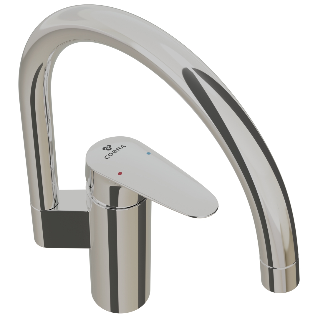 Tap Sink Mixer Deck Type Cobra Recess with Swivel Spout Chrome Plumb