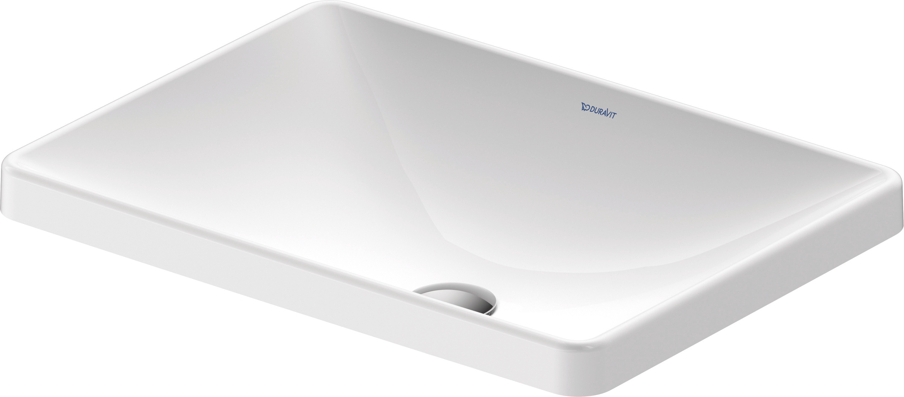 Basin Vanity Duravit DNeo Rectangular 600mmx435mm White Alpin Plumb